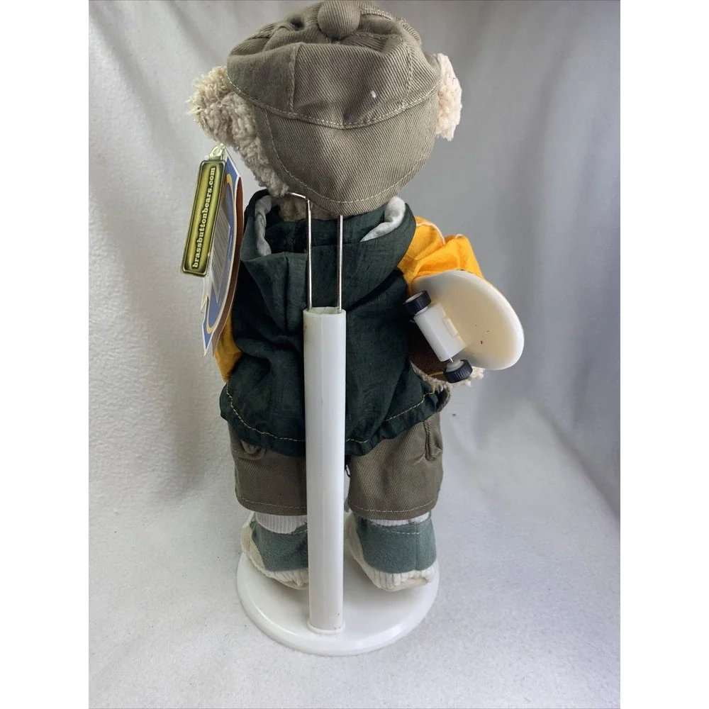 Brass‎ Button Sports Bears Astro Boy Plush OS Green Yellow Skateboarder